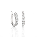 1/2 ctw Round Lab Grown Diamond Hoop Earrings