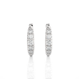 1/2 ctw Round Lab Grown Diamond Hoop Earrings