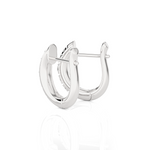 1/2 ctw Round Lab Grown Diamond Hoop Earrings