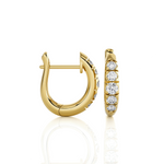 1/2 ctw Round Lab Grown Diamond Hoop Earrings