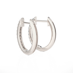 1/4 ctw Round Lab Grown Diamond Huggie Hoop Earrings