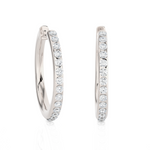 1/3 ctw Round Lab Grown Diamond Hoop Earrings