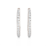 1/3 ctw Round Lab Grown Diamond Hoop Earrings