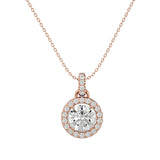 1 1/2  ctw Round Lab Grown Diamond Solitaire Pendant