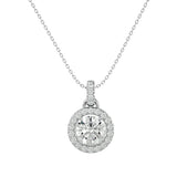 1 1/2  ctw Round Lab Grown Diamond Solitaire Pendant