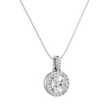 1 1/2  ctw Round Lab Grown Diamond Solitaire Pendant