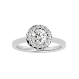 1 ctw Round Lab Grown Diamond Halo Engagement Ring