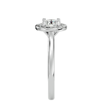 1 ctw Round Lab Grown Diamond Halo Engagement Ring