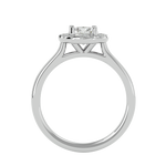 1 ctw Round Lab Grown Diamond Halo Engagement Ring