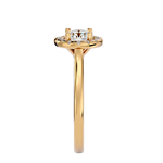 1 ctw Round Lab Grown Diamond Halo Engagement Ring