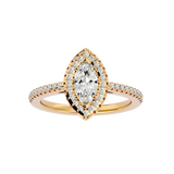 1 ctw Marquise Lab Grown Diamond Halo Engagement Ring
