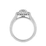 2 5/8 ctw Round Lab Grown Diamond Halo Engagement Ring