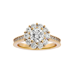 2 5/8 ctw Round Lab Grown Diamond Halo Engagement Ring