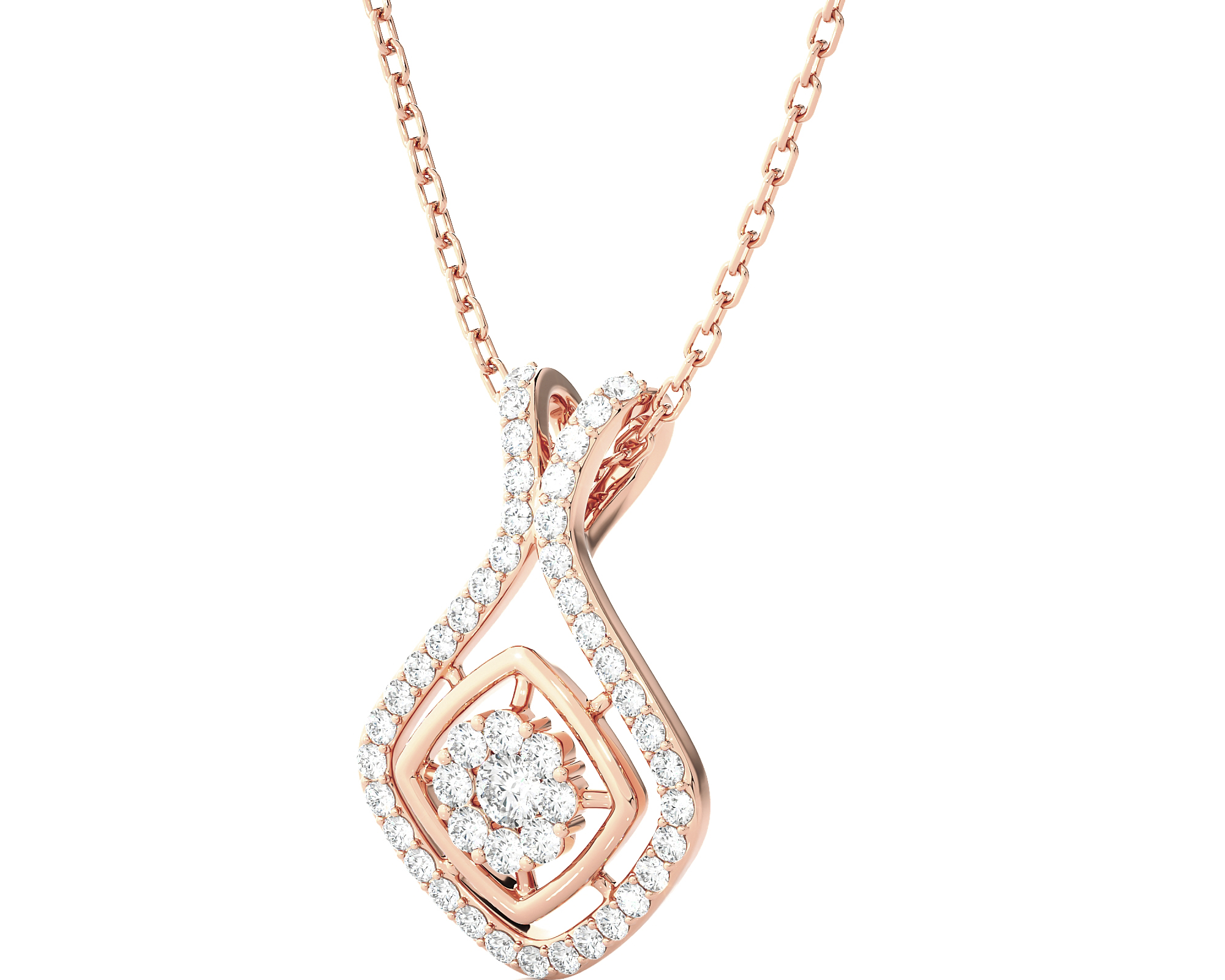 1/2  ctw Round Lab Grown Diamond Fashion Pendant