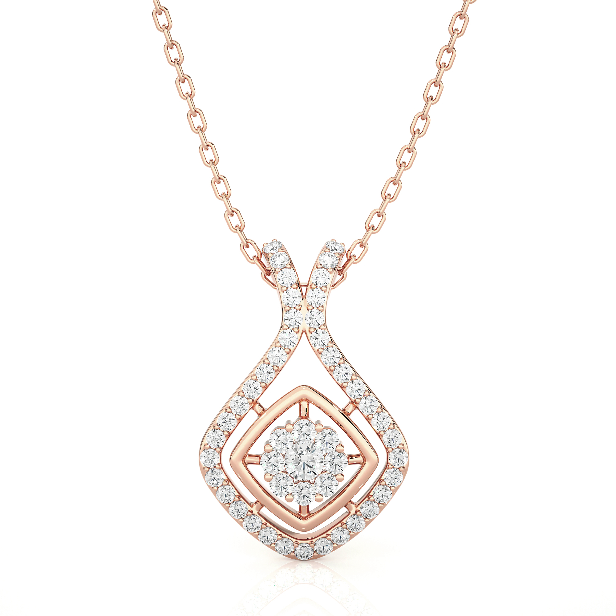 1/2  ctw Round Lab Grown Diamond Fashion Pendant