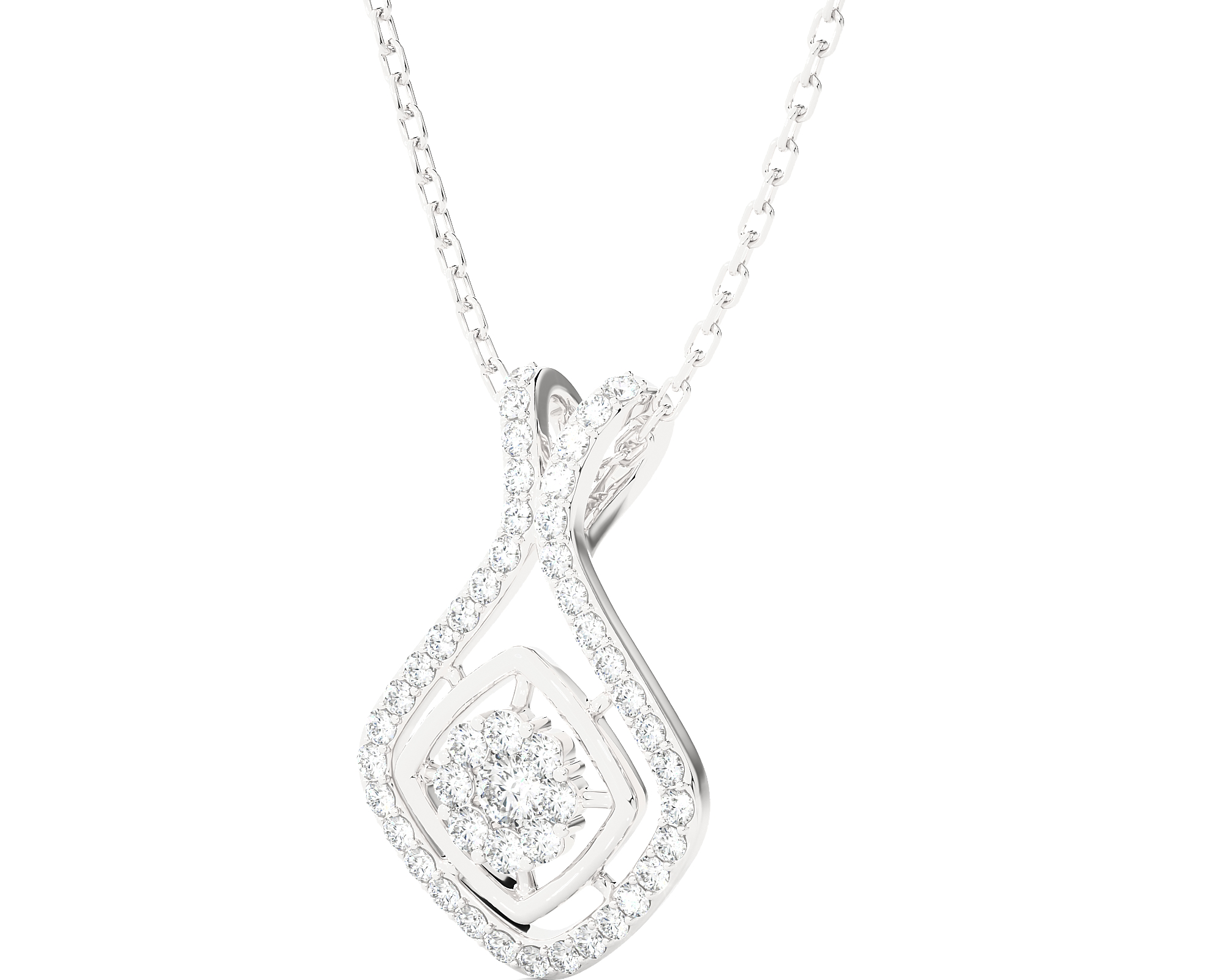 1/2  ctw Round Lab Grown Diamond Fashion Pendant