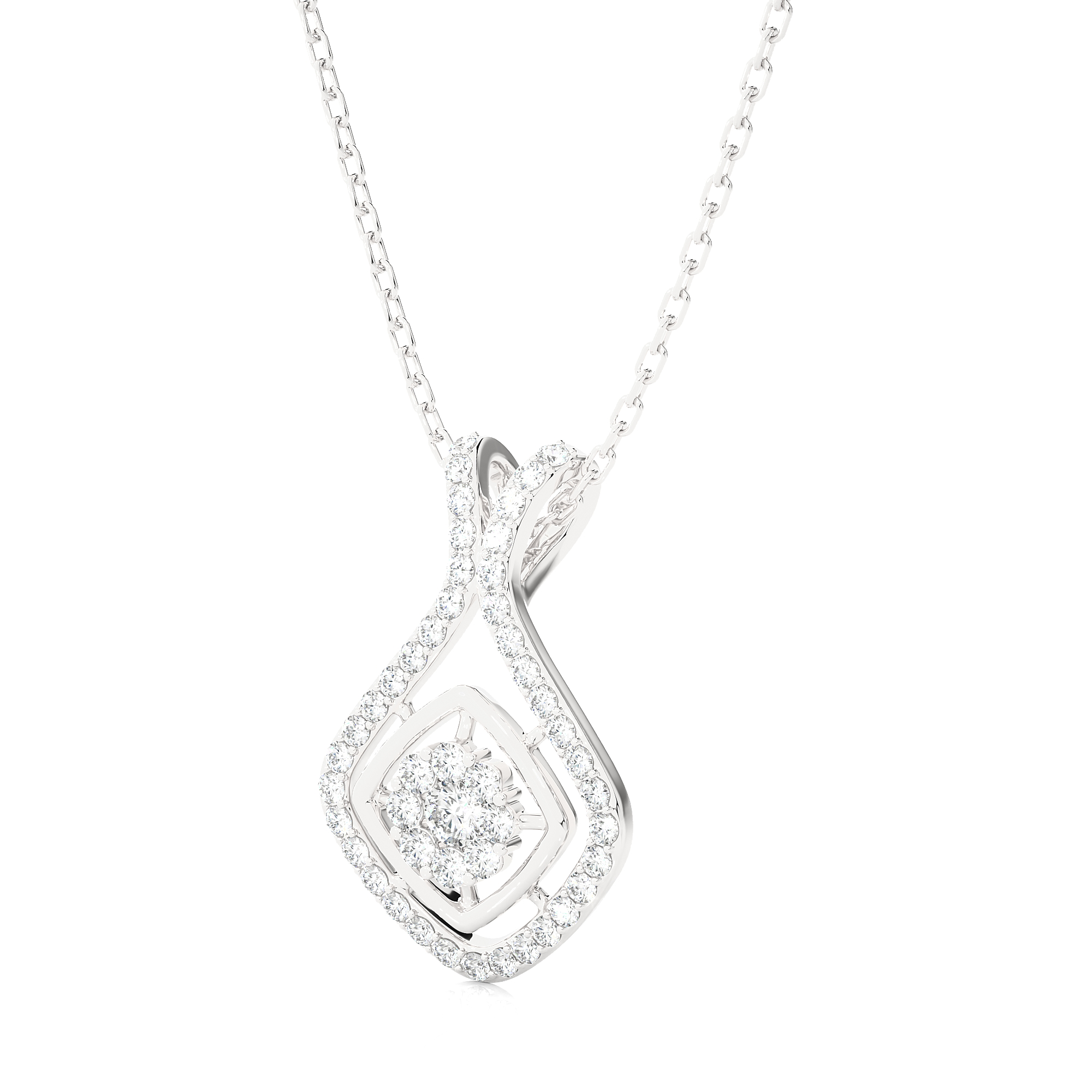1/2  ctw Round Lab Grown Diamond Fashion Pendant