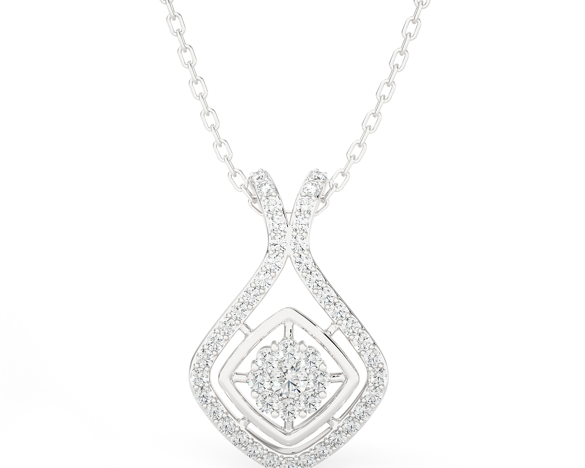 1/2  ctw Round Lab Grown Diamond Fashion Pendant