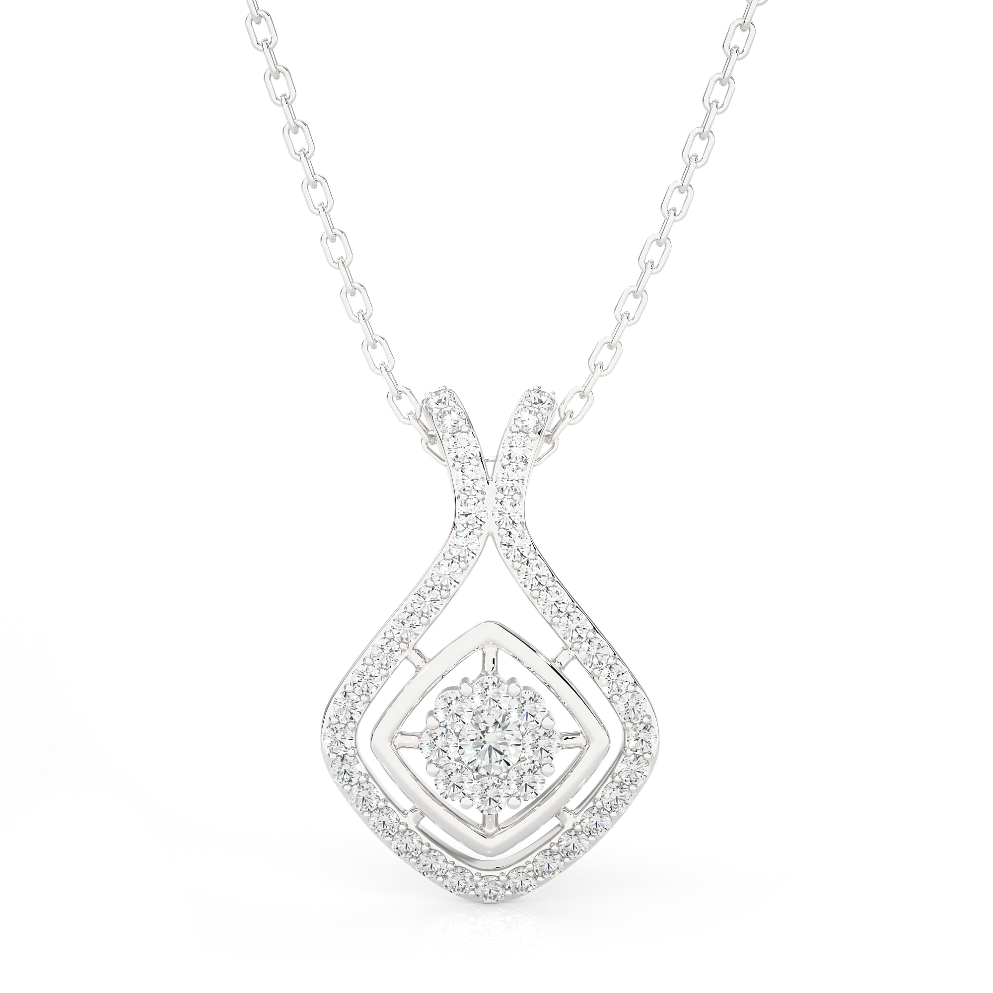 1/2  ctw Round Lab Grown Diamond Fashion Pendant