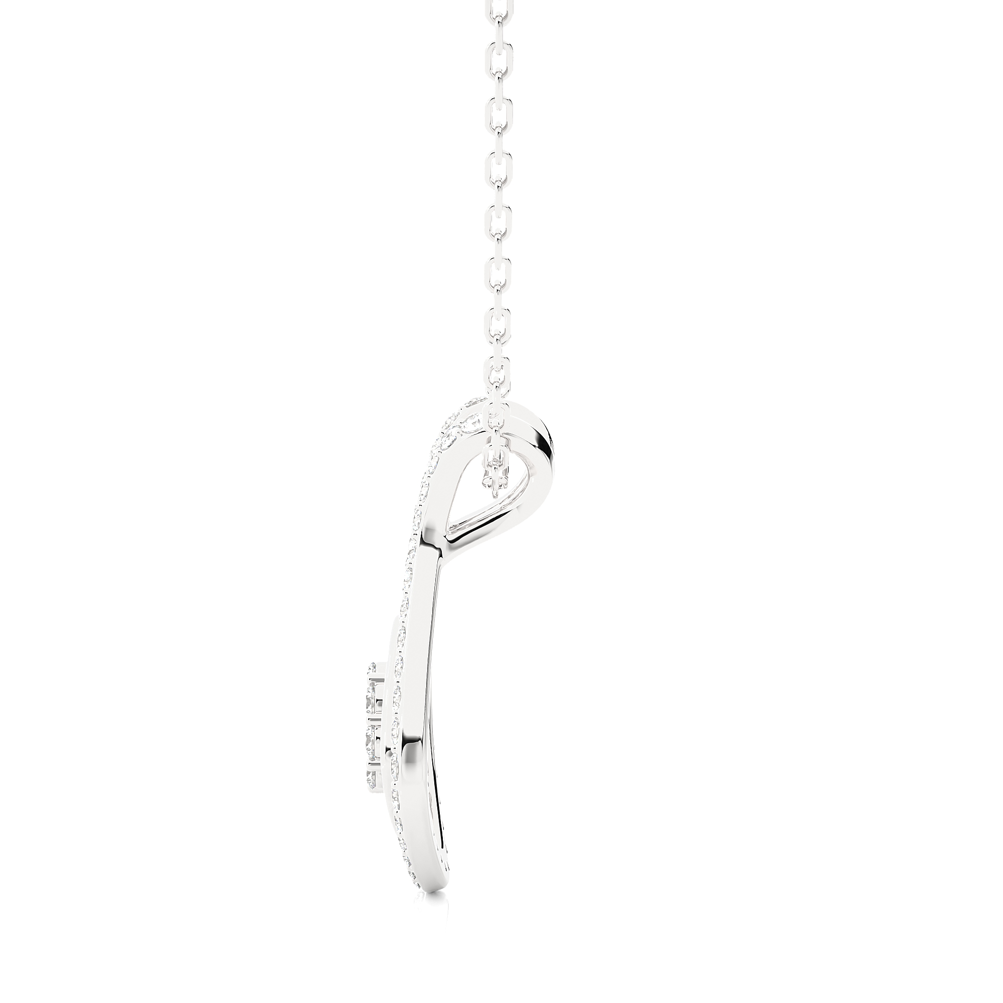1/2  ctw Round Lab Grown Diamond Fashion Pendant