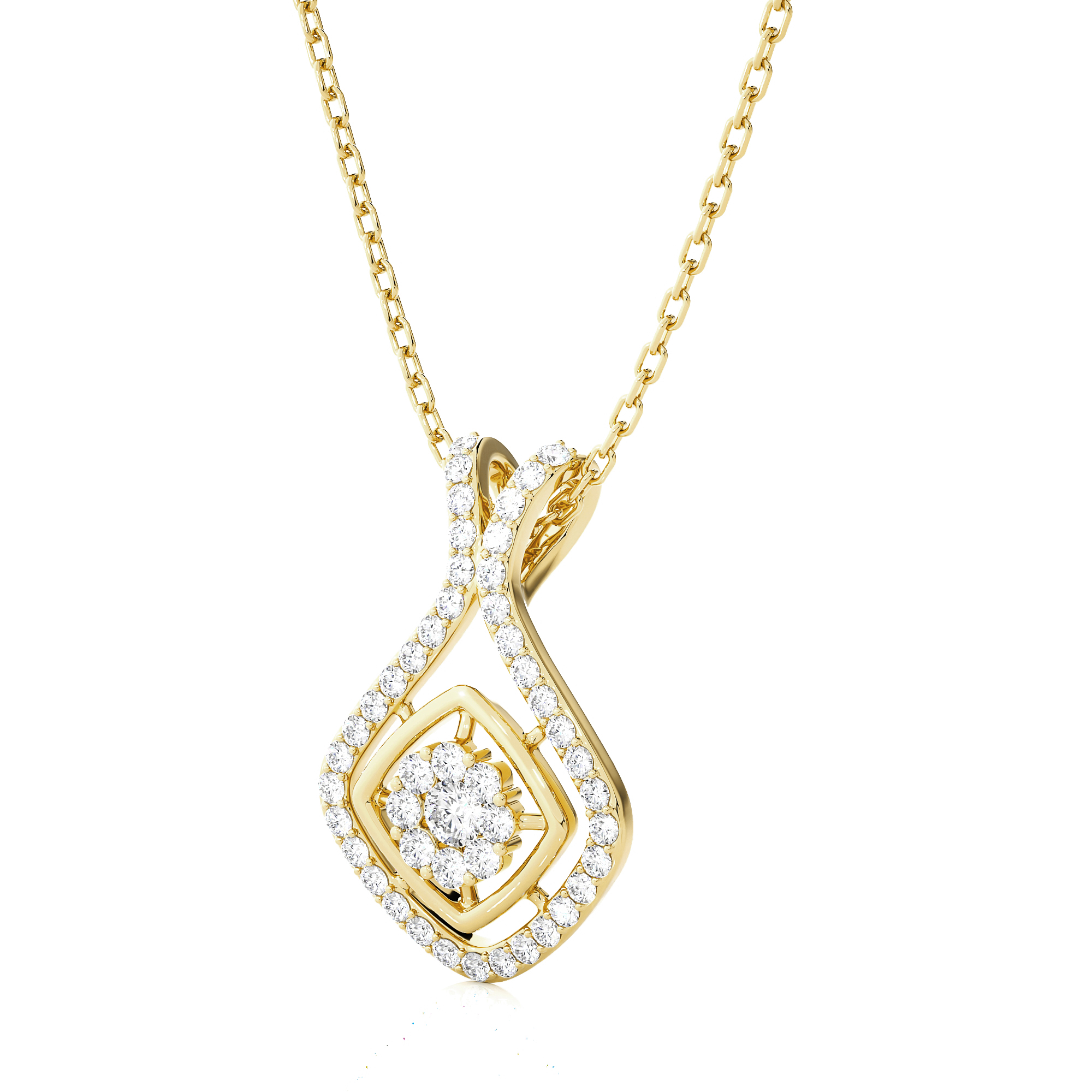1/2  ctw Round Lab Grown Diamond Fashion Pendant