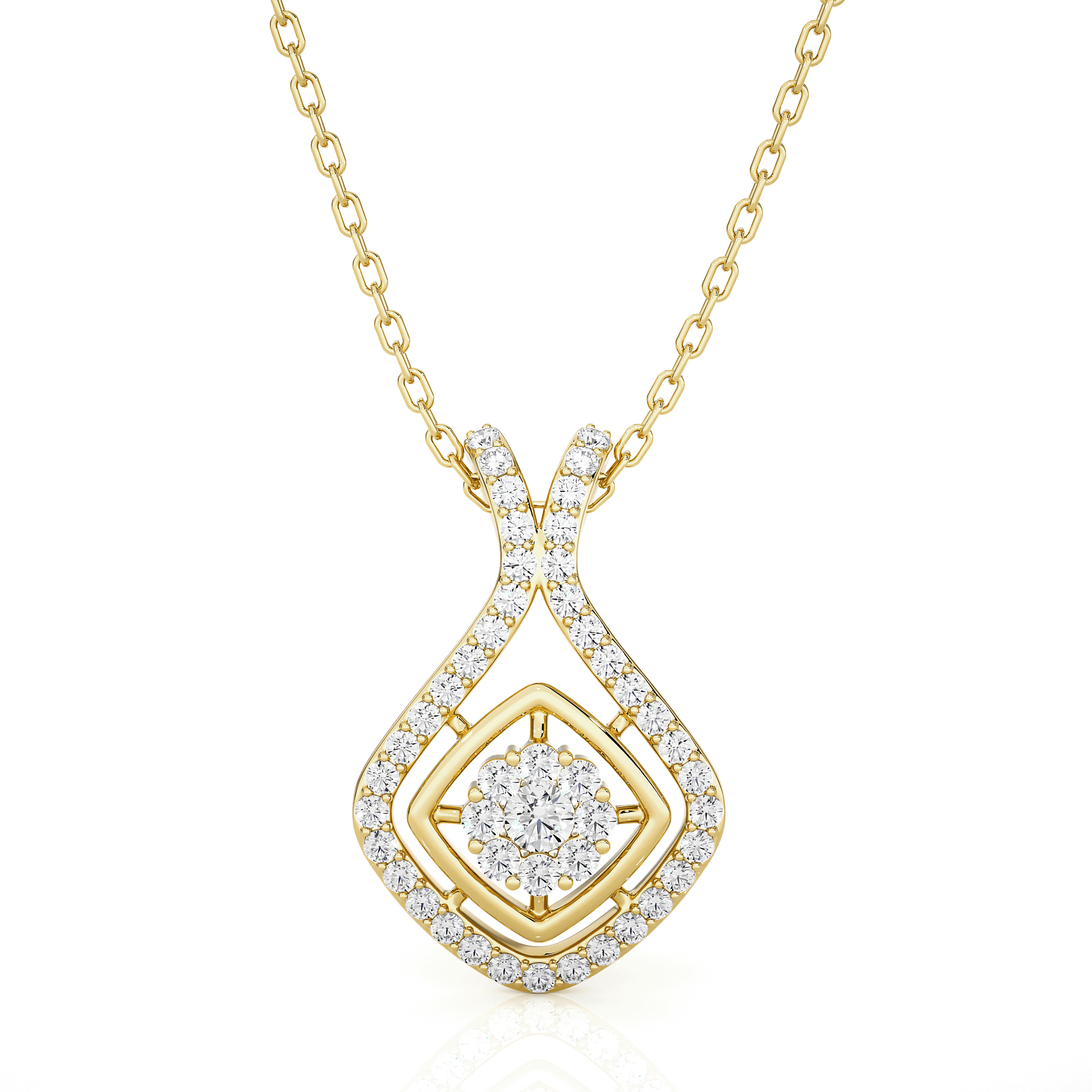 1/2  ctw Round Lab Grown Diamond Fashion Pendant