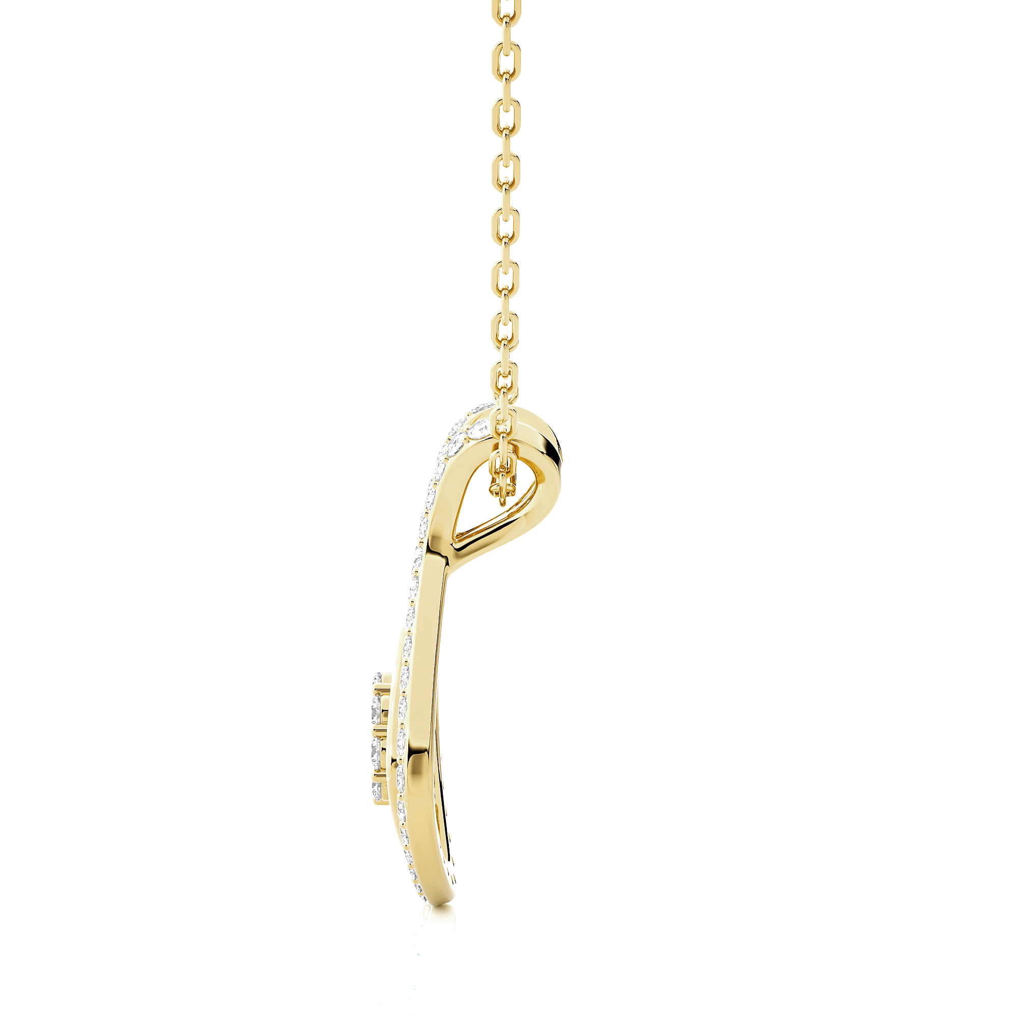 1/2  ctw Round Lab Grown Diamond Fashion Pendant