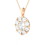 Round Lab Grown Diamond Solitaire Pendant