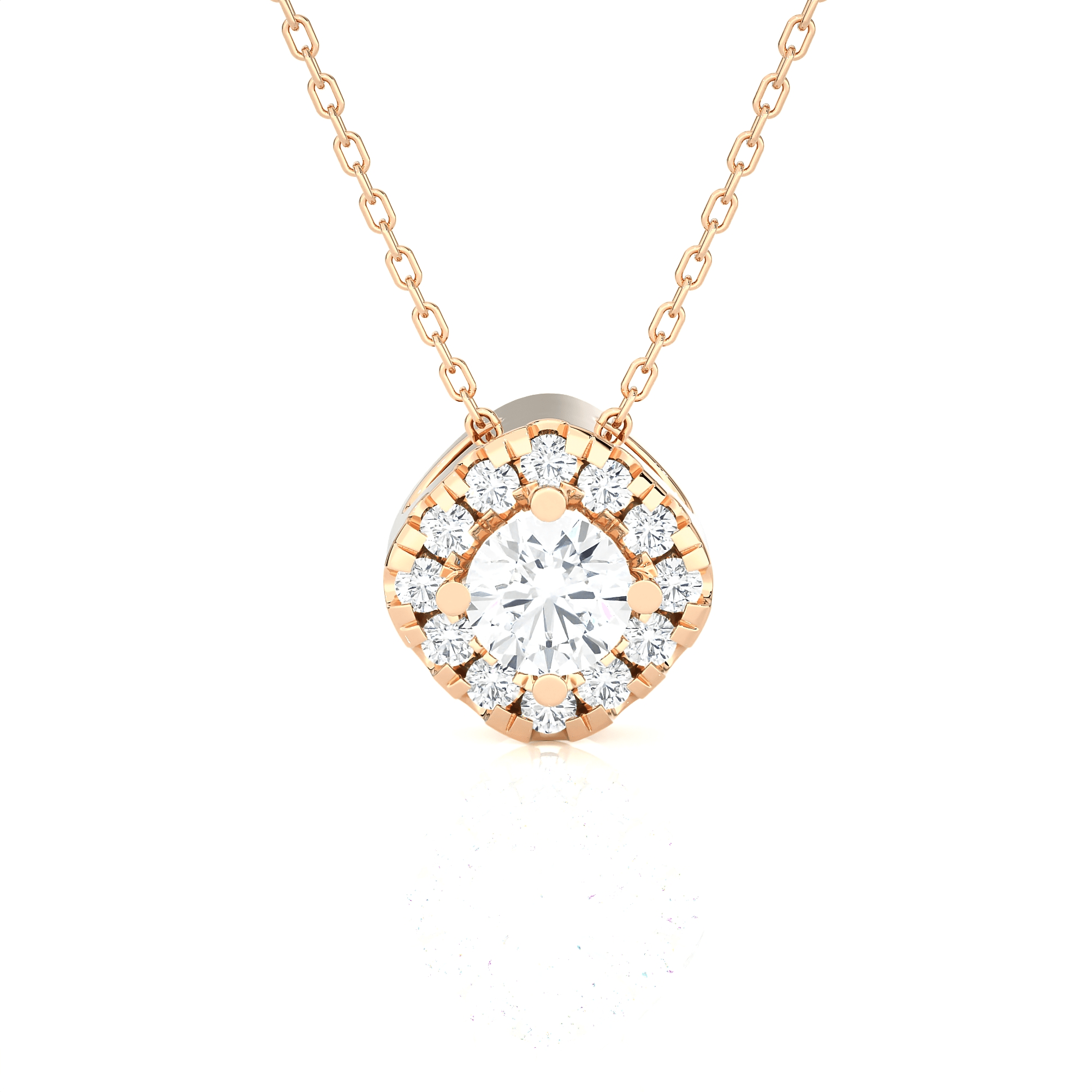 1/2  ctw Round Lab Grown Diamond Solitaire Pendant