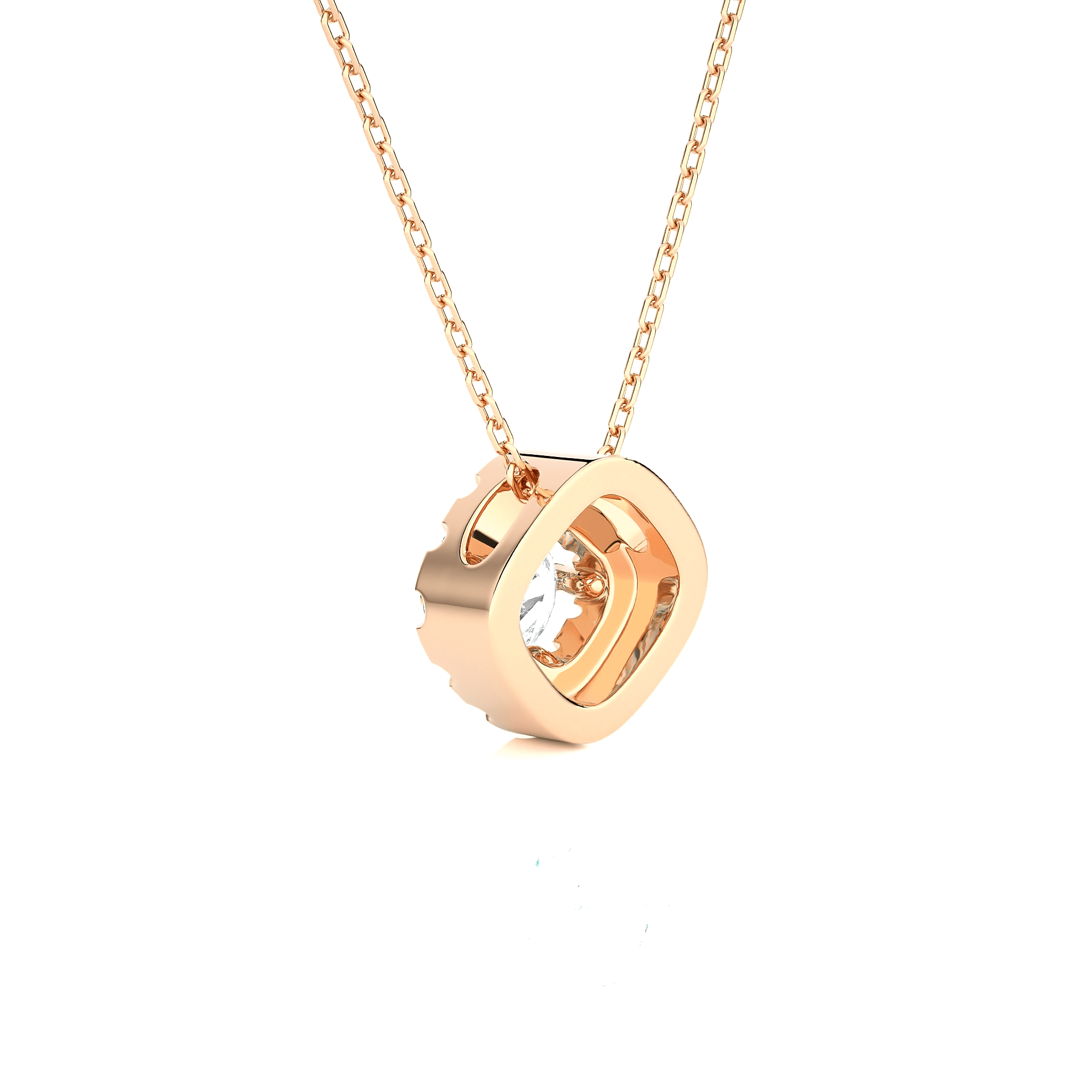 1/2  ctw Round Lab Grown Diamond Solitaire Pendant