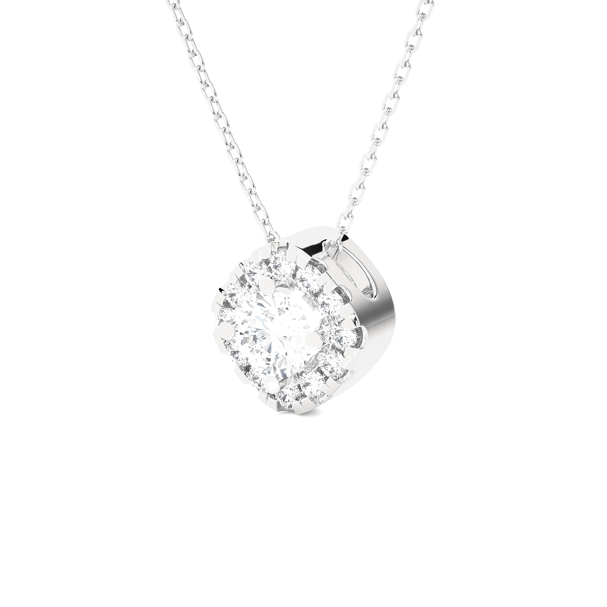 1/2  ctw Round Lab Grown Diamond Solitaire Pendant