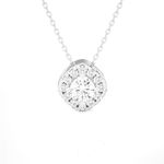 1/2  ctw Round Lab Grown Diamond Solitaire Pendant