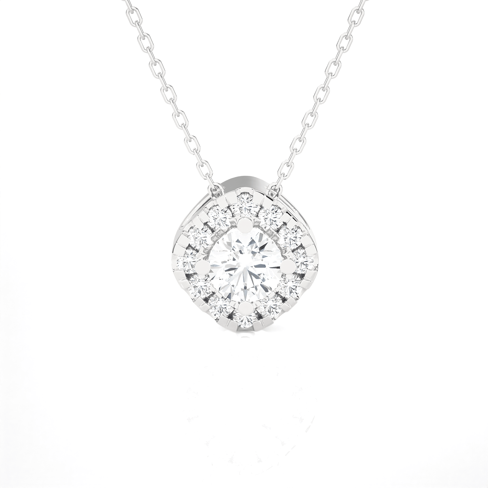 1/2  ctw Round Lab Grown Diamond Solitaire Pendant