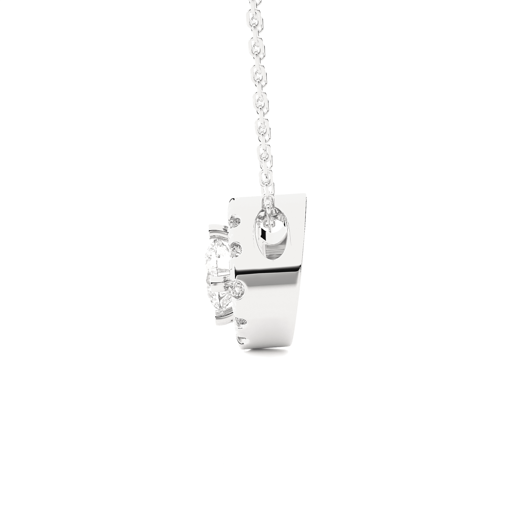 1/2  ctw Round Lab Grown Diamond Solitaire Pendant