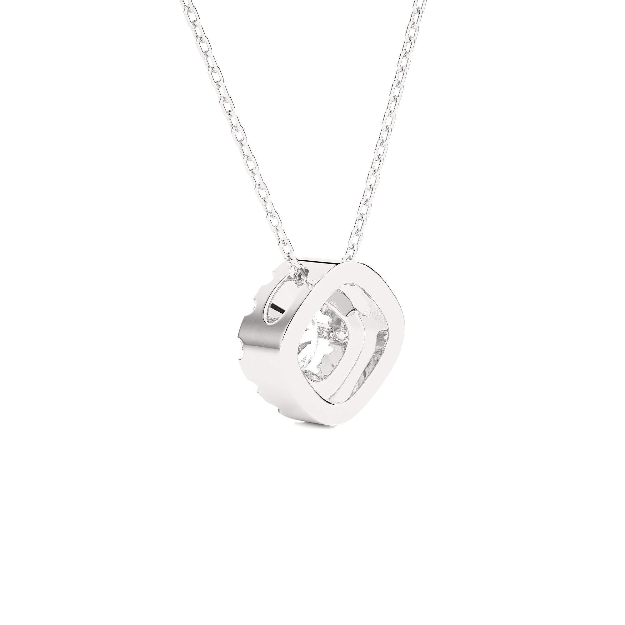 1/2  ctw Round Lab Grown Diamond Solitaire Pendant