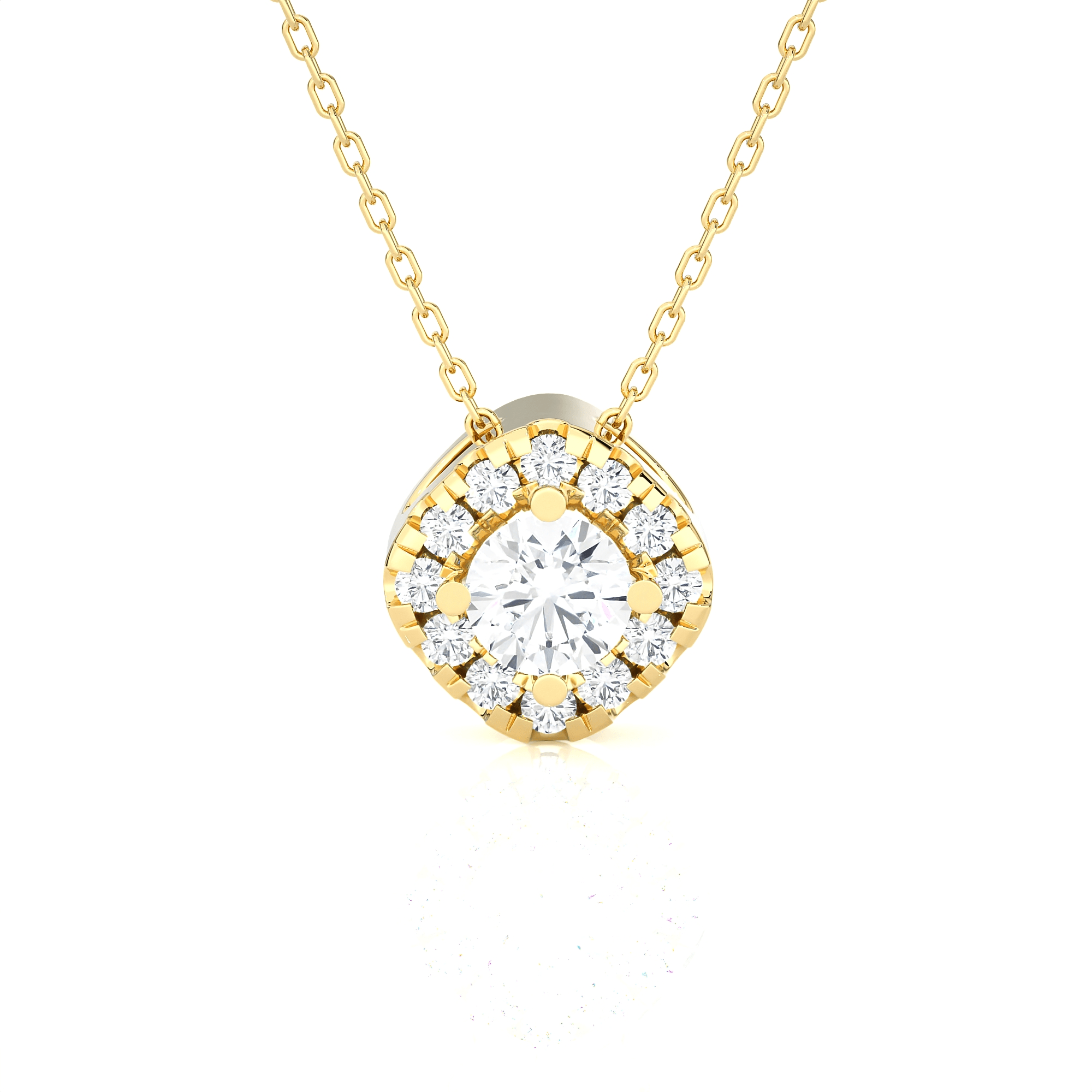 1/2  ctw Round Lab Grown Diamond Solitaire Pendant