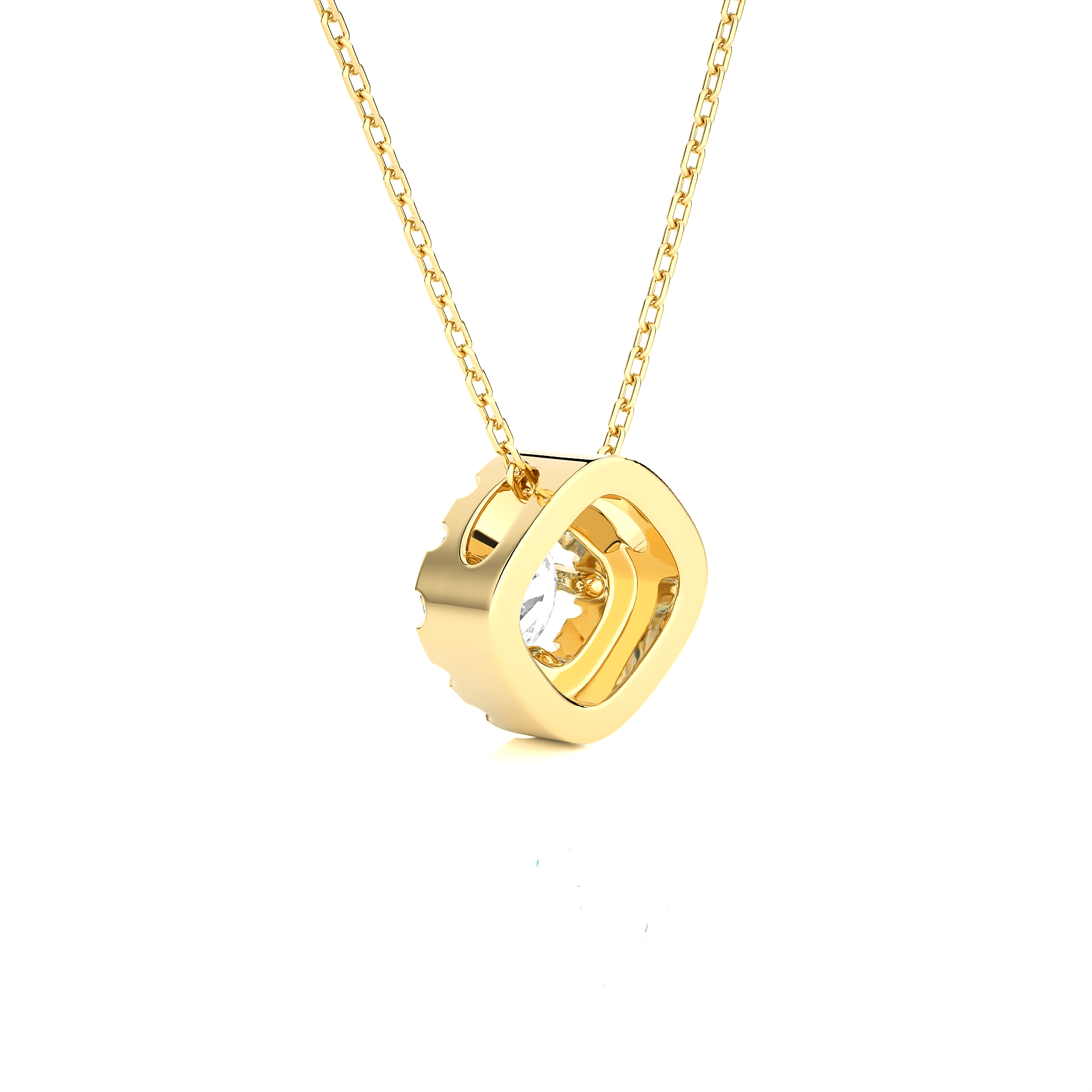 1/2  ctw Round Lab Grown Diamond Solitaire Pendant