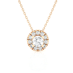 1/2  ctw Round Lab Grown Diamond Solitaire Pendant