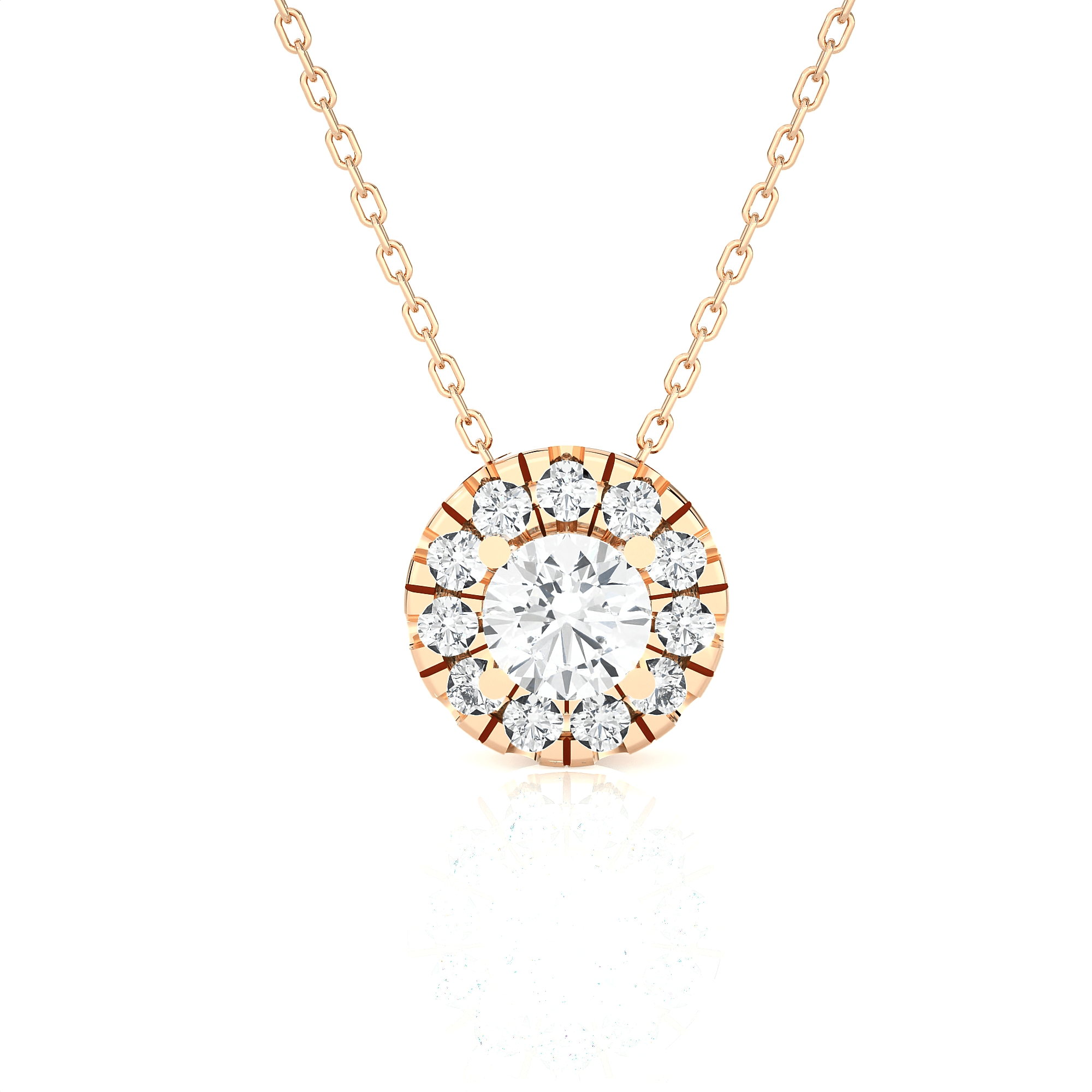 1/2  ctw Round Lab Grown Diamond Solitaire Pendant