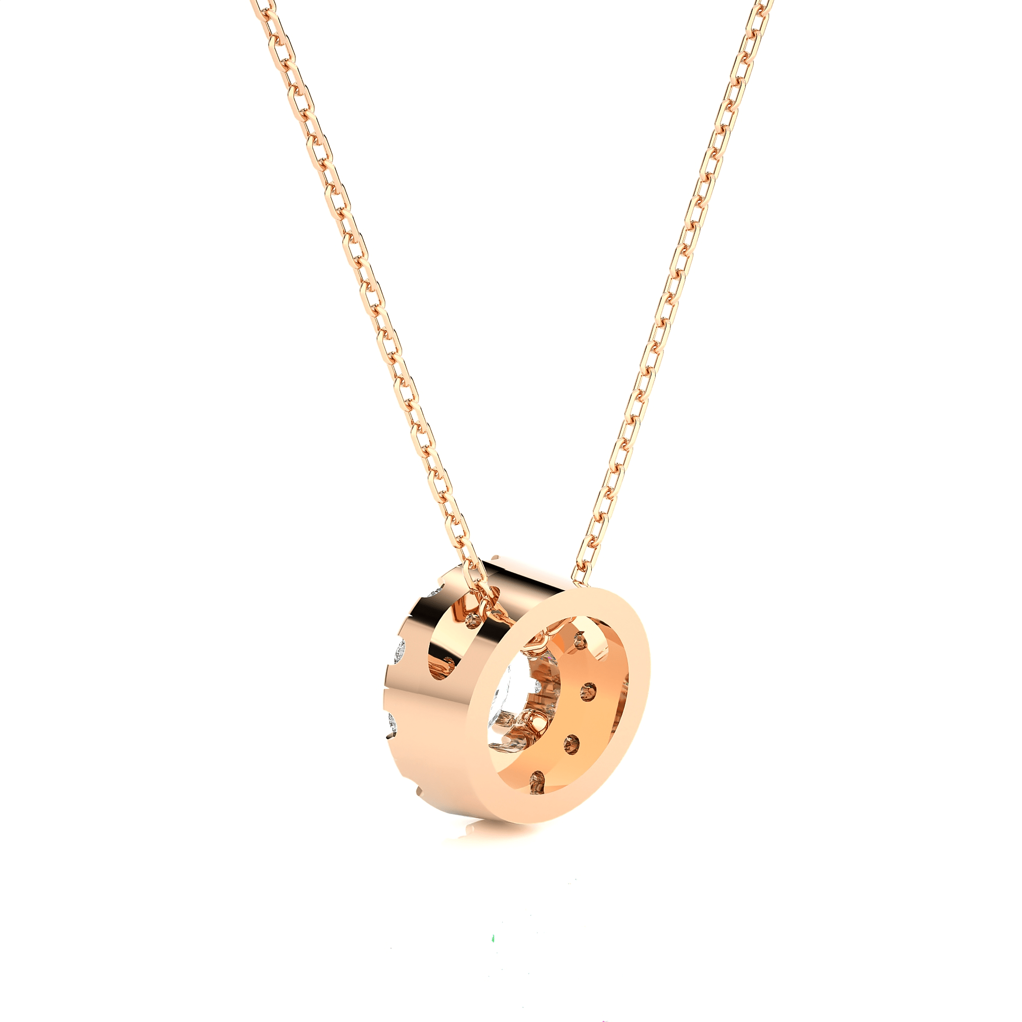 1/2  ctw Round Lab Grown Diamond Solitaire Pendant