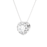 1/2  ctw Round Lab Grown Diamond Solitaire Pendant