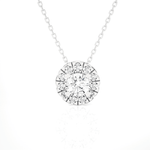 1/2  ctw Round Lab Grown Diamond Solitaire Pendant