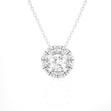 1/2  ctw Round Lab Grown Diamond Solitaire Pendant