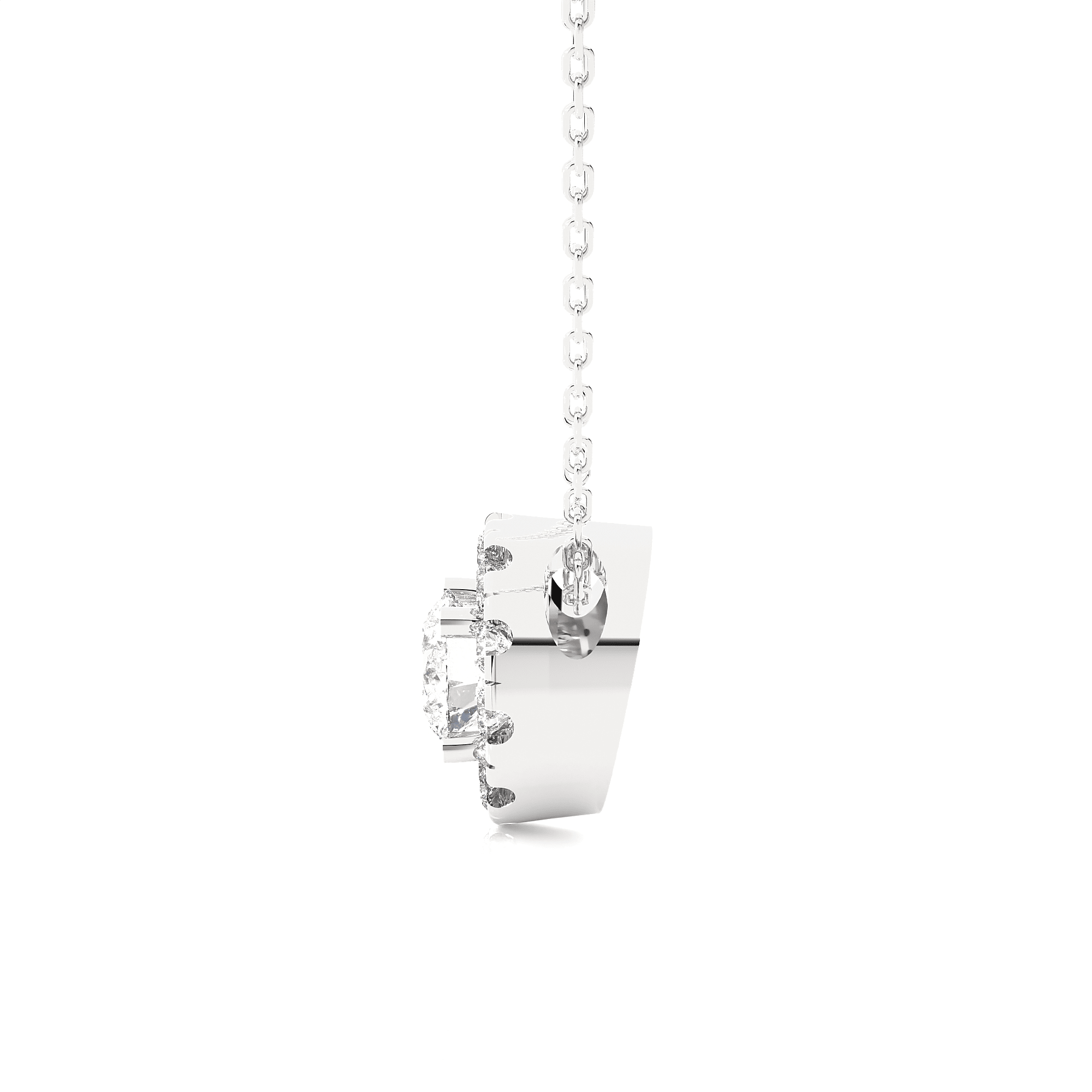 1/2  ctw Round Lab Grown Diamond Solitaire Pendant