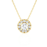 1/2  ctw Round Lab Grown Diamond Solitaire Pendant