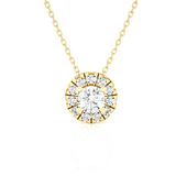 1/2  ctw Round Lab Grown Diamond Solitaire Pendant