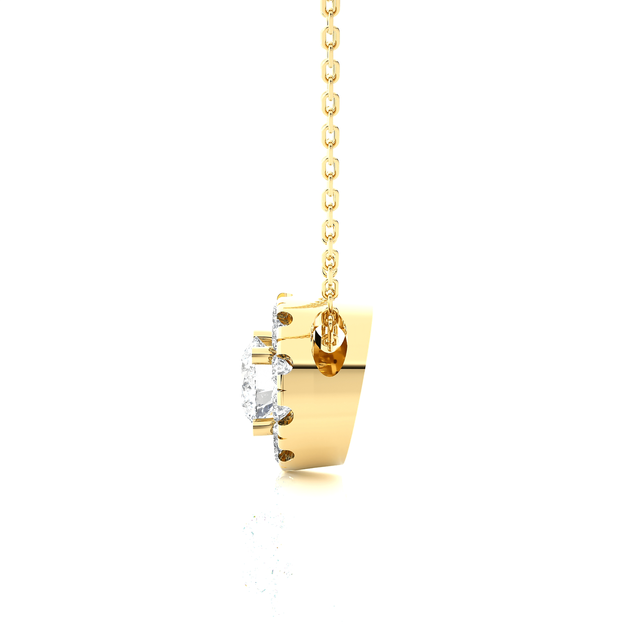 1/2  ctw Round Lab Grown Diamond Solitaire Pendant