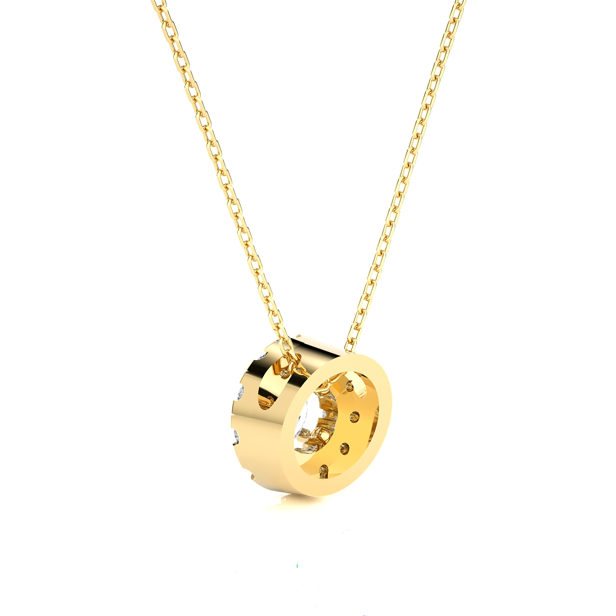 1/2  ctw Round Lab Grown Diamond Solitaire Pendant