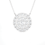 1 1/2  ctw Round Lab Grown Diamond Fashion Pendant