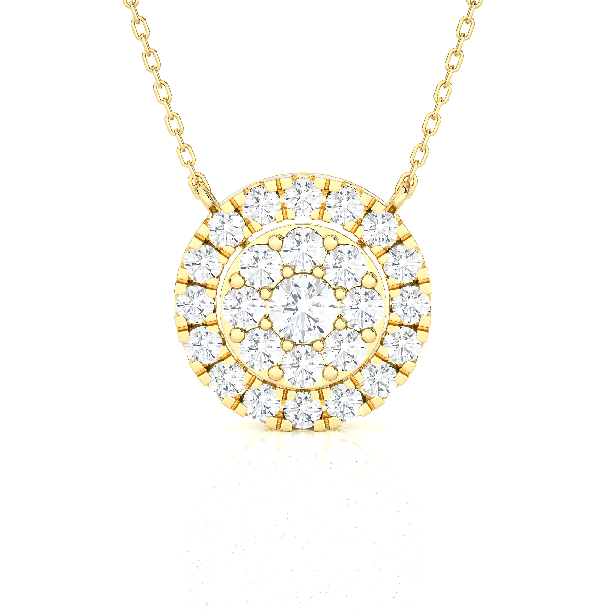 1 1/2  ctw Round Lab Grown Diamond Fashion Pendant